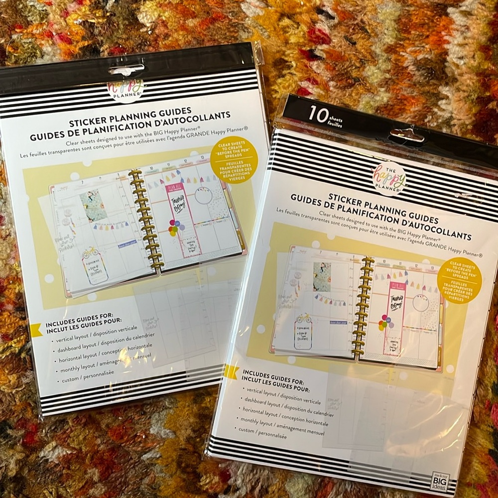NWT The Happy Planner sticker planning guides